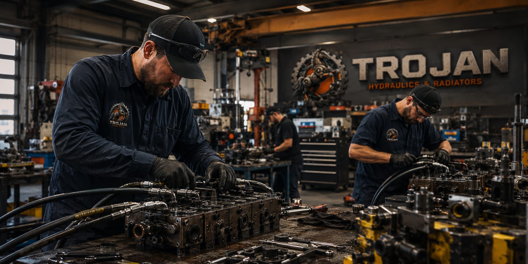 Inside the Trojan hydraulics workshop in Rustenburg