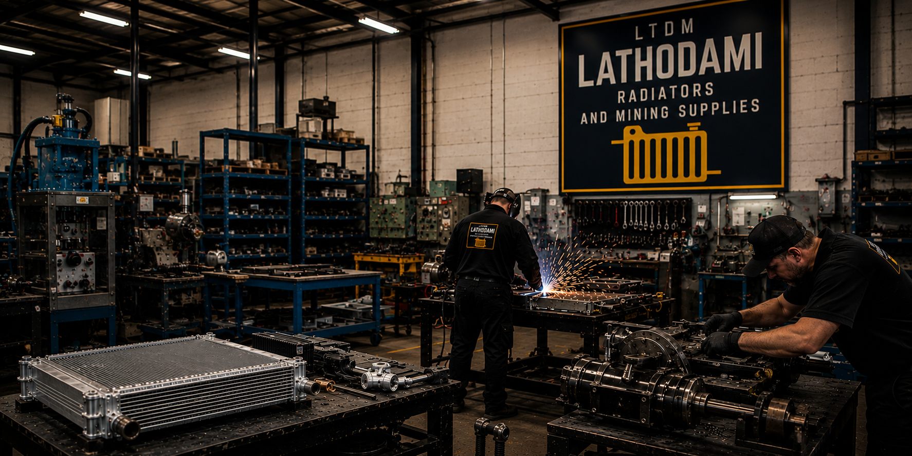 Inside the LTDM Radiators and Mining Supplies workshop in Rustenburg